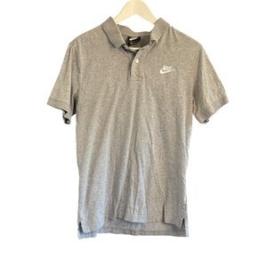 Nike Gray Men's Polo Shirt Size Small 100% Cotton